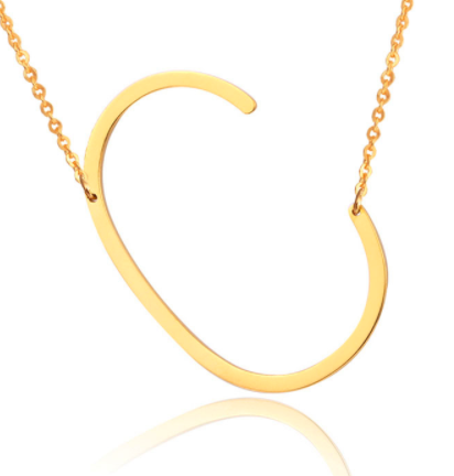 IN STOCK -Large Slanted Initial