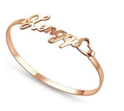 Name Heart Bangle