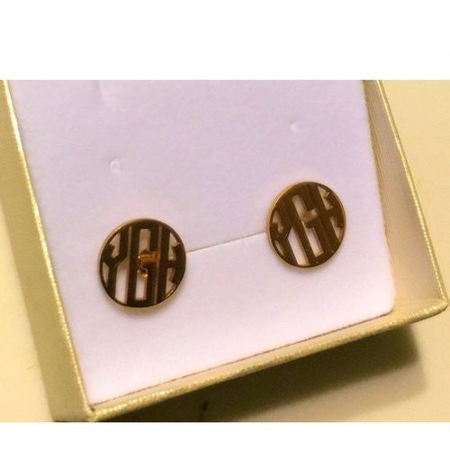 Monogram Bold Earring Studs