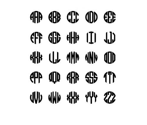 2-3 Letter Monogram Bold