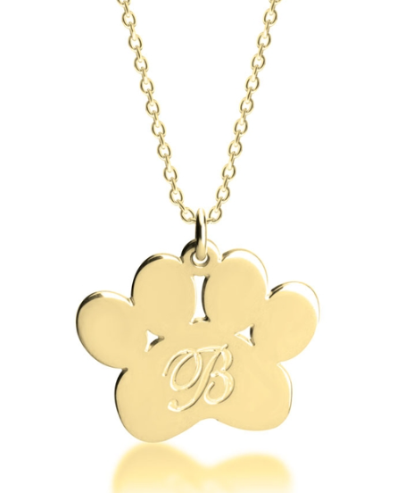 New Item - Paw Initial Necklace