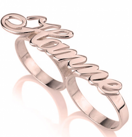 2 X Name Ring