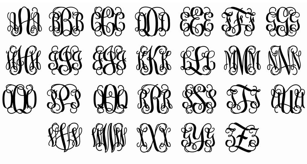 Monogram Cursive 2