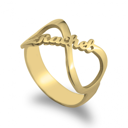 Amazon.com: DUGISOWE 14K Solid Gold Personalized Custom Double Name Ring  for Women Girls High Polish Two Name Ring/Three Name Ring 10K 18K Yellow  Gold Custom Name Statement Ring, Size 4-12 (Style 1):