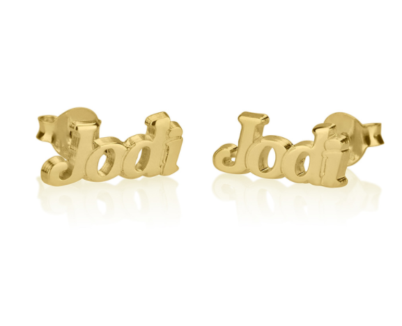 Name Stud Earrings