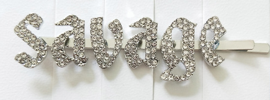 IN STOCK BLING HAIR PINS - GIRLY FONT